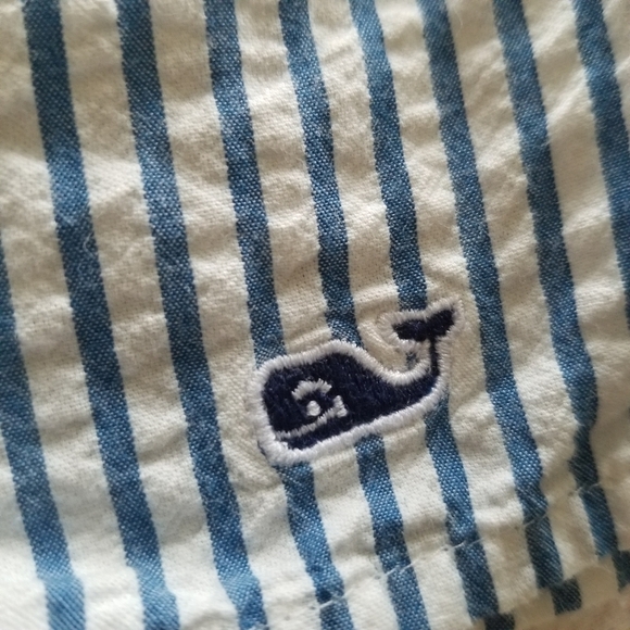 Vineyard Vines | Seersucker Embroidered Shift Dress - Picture 8 of 11